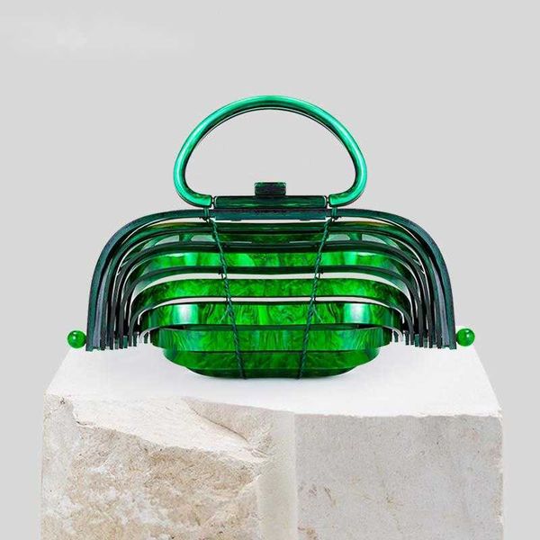 

evening bags woven basket beach bag for women 2023 luxury round vintage hollow out purses and handbags designer holiday 230427