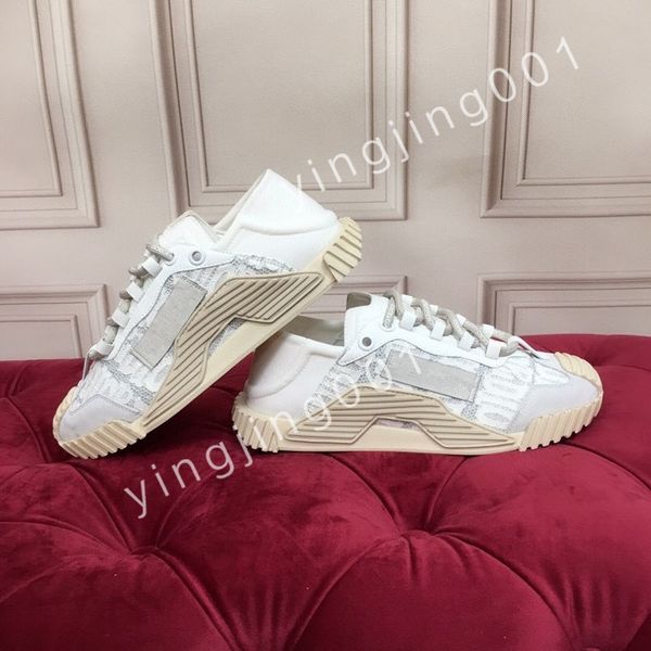 

2023 new luxurys designer mens causal shoes fashion woman leather lace up platform sole sneakers white men women, Black