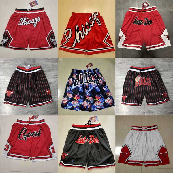 

2023 chicago''bulls''men throwback basketball shorts pocket, Black
