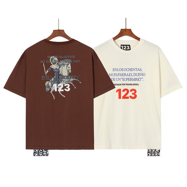 

men's t shirts rrr123 shirt men women 1:1 casual rrr 123 t-shirt tee top, White;black