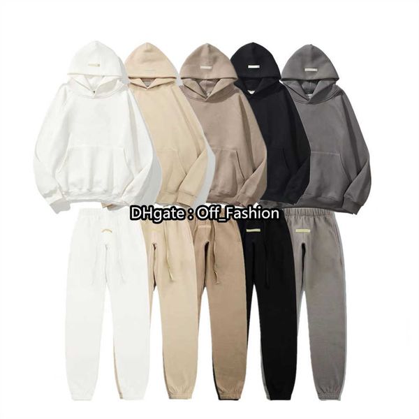 

designer fashion print loose hoodie ess hoodies woman pullover hooded warm 2023 essentia suits hoody letter mens dream sweatshirts clothing, Black