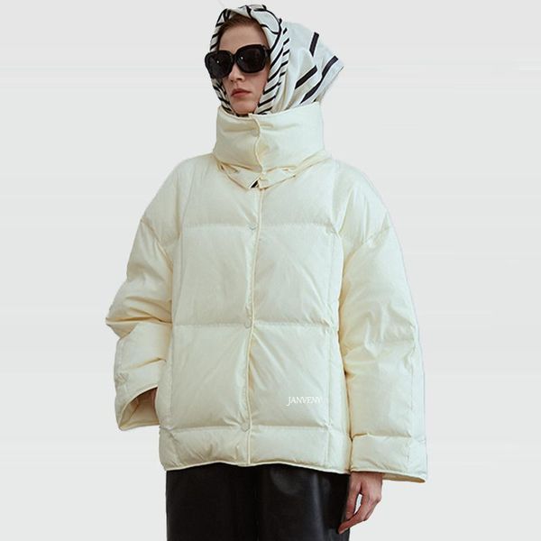 

parkas 2021 new winter highneck removable thick warm puffer parkas women casual fashion solid color single breasted loose down coat, Black