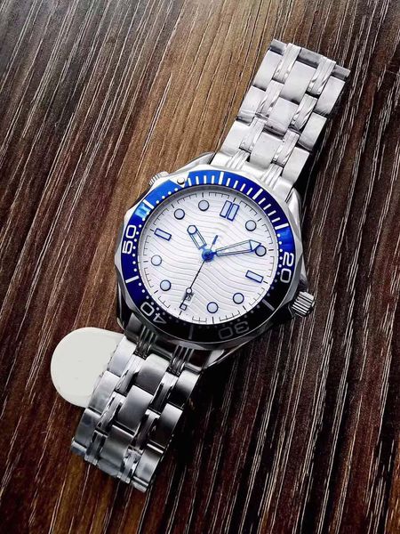 

watch automatic mechanical mens watches 42mm silver wristband waterproof all stainless steel wristband fashion designer wristwatch o22, Slivery;brown