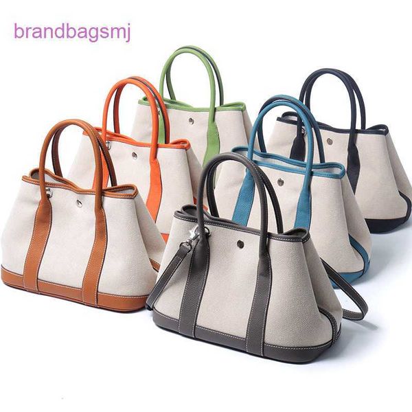 

original designer handbags hermm cow leather women's canvas garden party messenger shoulder hand