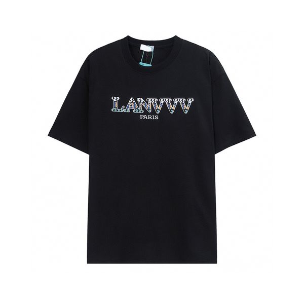 

men's plus tees & polos round t-shirt plus size neck embroidered and printed polar style summer wear with street pure cotton 7qwf4, Black;brown