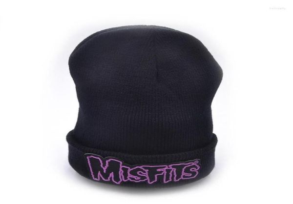 

berets latest model misfits logo wool beanies 6 colors knit men winter hats for women beanie warm hat crochet cotton9769026, Blue;gray