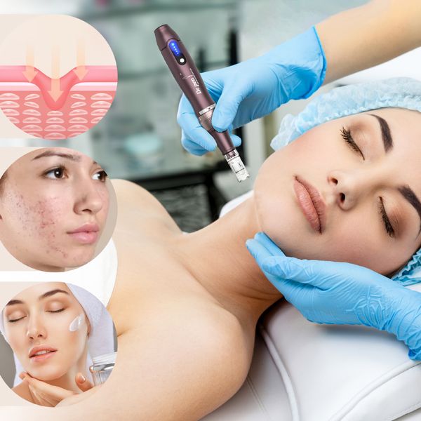

a10 dr pen beauty microneedle roller wireless ultima microneedling derma pen 5 speed dermapen removal pores spots