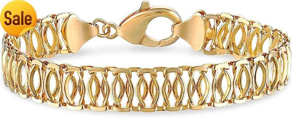 

barzel 18k gold plated mesh bracelet women's - made in brazil metal unknown, Black