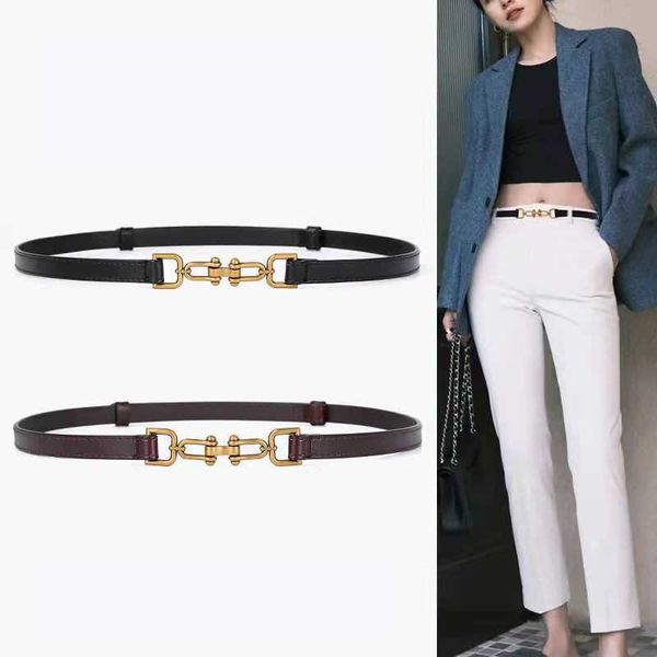 

other fashion accessories selling metal woman cowhide waist belt designer girl genuine leather fashion belts wedding accessories j230502, Silver