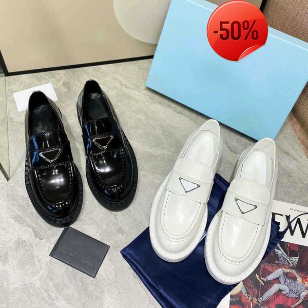 

designer women shoes chocolate glossed-leather loafer black sneakers brushed leather loafers monolith triangles plus platform sneakers