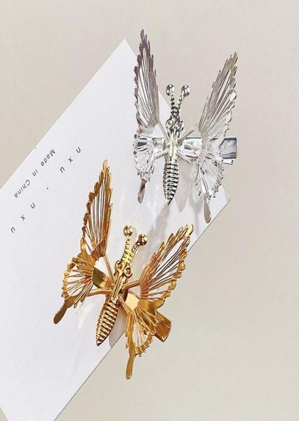 

women butterfly metal hair clips sweet gold silver hairpins headband fashion hair accessories1243944, Slivery;white