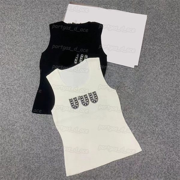 

letters women t shirt white black knit tank summer spring knits