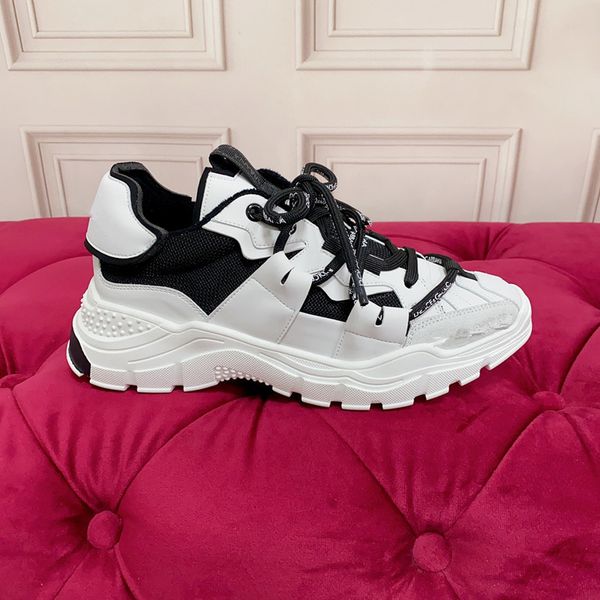 

2023 sneakers casual shoes luxury mixed-material space leather mesh breathable suede 0412, Black