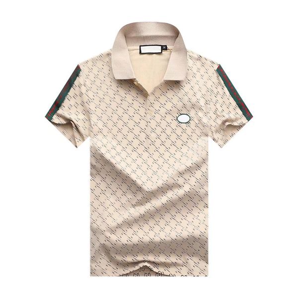 

men's polos shirt mens summer mens short sleeve embroidered business casual, White;black