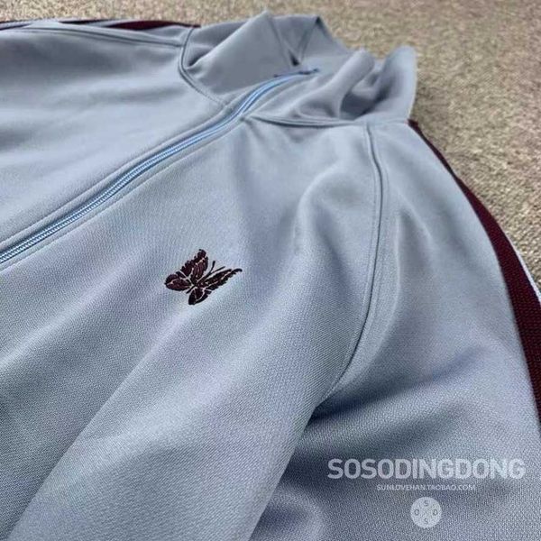 

men's jackets blue needles jacket men women 11 butterfly embroidery needles coats track jackets ge outerwear j230502, Black;brown