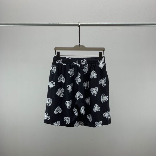 

2023 summer men's beach pants polar casual shorts beach pants letter printed beach style h837s, Black;brown