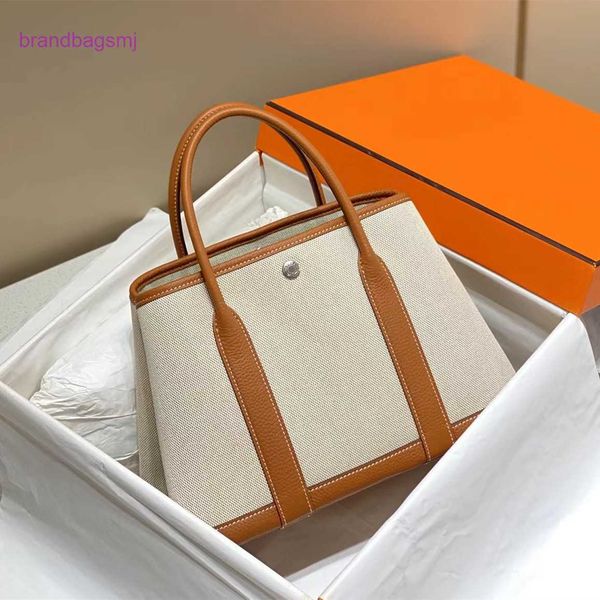 

original designer handbags hermm hand waxed garden party bag togo cowhide business handbag commuter women's canvas tote