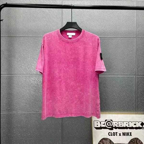 

embroidery badge designer stone shirt menswear breathable print lovers street fashion island size large oversize s-xl 5 rqy9 rqy9, White;black