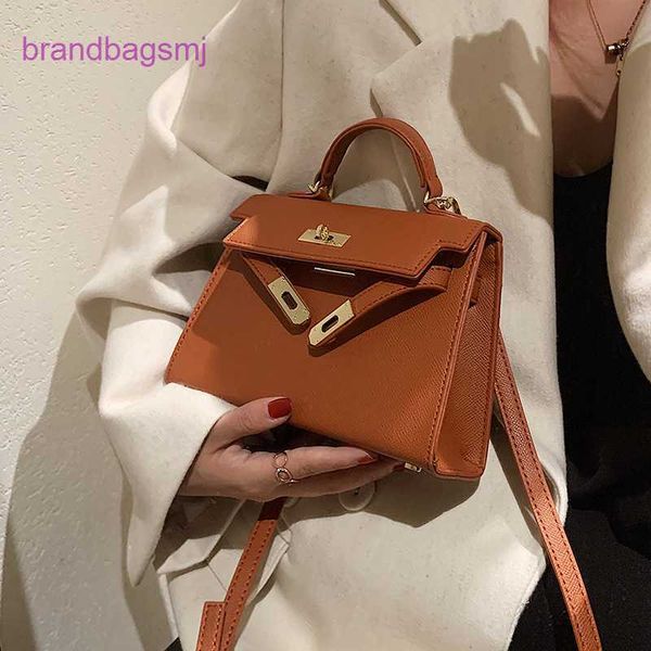 

original designer handbags hermm high sense small 2023 new women's autumn versatile messenger square portable kelys with logo v6xg