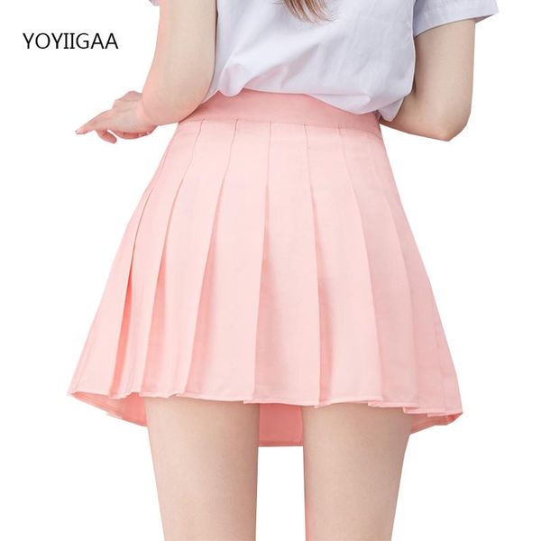 

dresses fashion women's skirts without shorts female pleated skirt high waist aline woman mini skirts harajuku kawaii ladies miniskirt, White;black