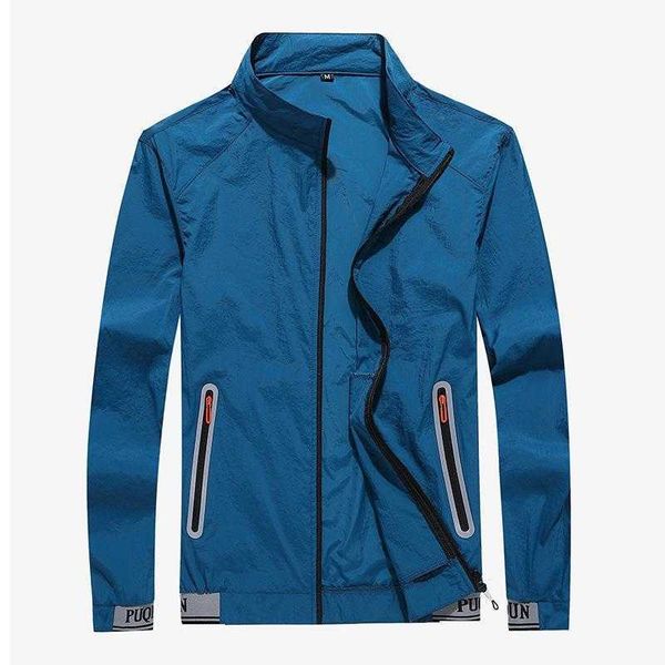 

summer mens sun jacket protection clothing thin breathable sports windbreaker, Black;brown