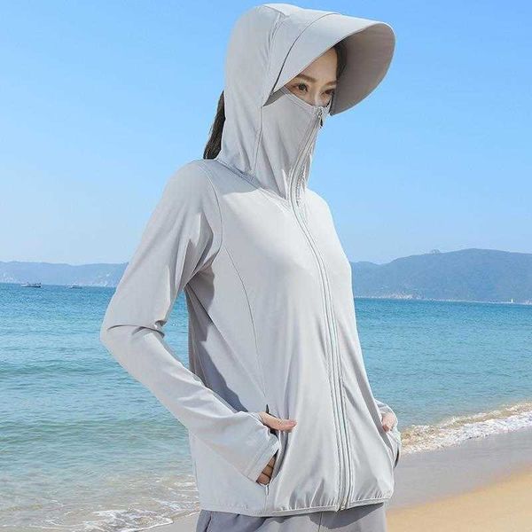 

sun protection clothing womens summer jackets cardigan coat breathable and uv, Black;brown