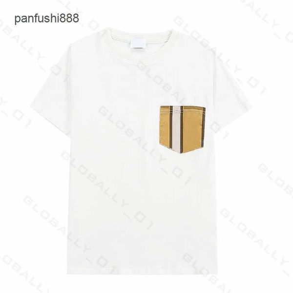 

tees burbrerys tshirt summer fashion mens womens designers t shirts long sleeve luxurys letter cotton tshirts clothing polos high1 quality, White;black