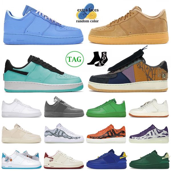 

authentic 1 low skate running shoes for men women mca university blue wheat tiffany ts triple white classic valentine day hare space jam sne