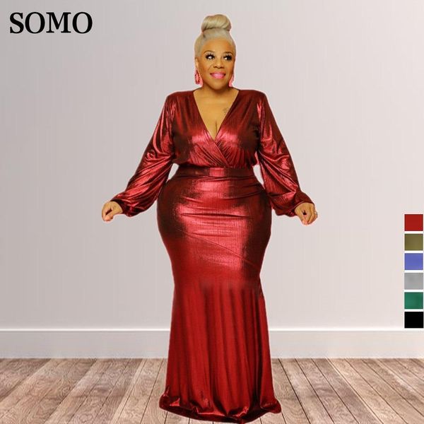 

dresses formal maxi dresses party birthday long sleeve trendy plus size women clothing high waisted bright silk evening dress wholesale, Black
