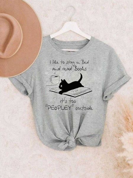 

letter cat print women tshirts funny t shirt camisetas mujer graphic tees shirt femme hip hop female t-shirt, White