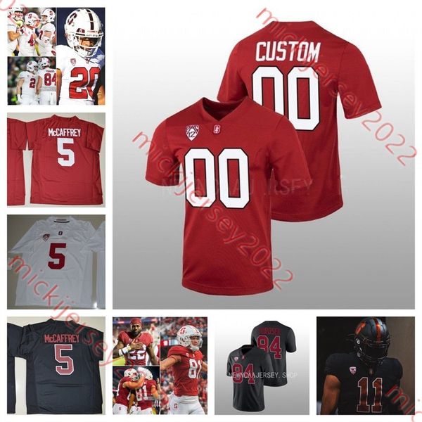 

stanford cardinal football jersey michael wilson salim turner-muhammad tristan sinclair tevarua tafiti fisher anderson mens custom stitched, Black