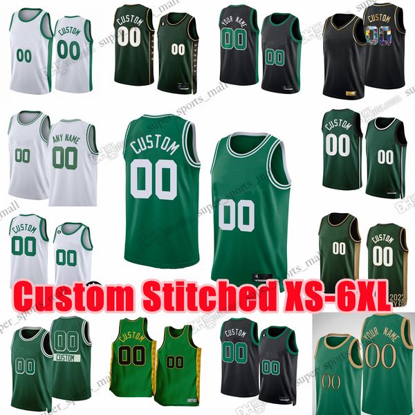 

custom stitched xs-6xl basketball jersey jayson al tatum horford payton pritchard sam hauser luke kornet blake griffin davison justin champa, Black;red