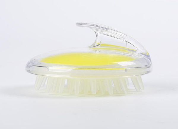 

salling round silicone head massager to wash brush massage scalp itching bath germinal plastic head meridian comb9099401