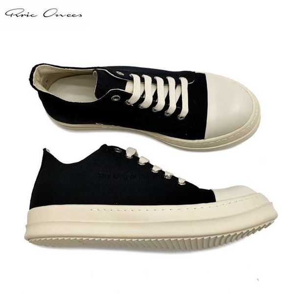 

2023 ogdress shoes high street brand rick ro low canvas board owens sneakers men mens casual men's 220923casual shoes