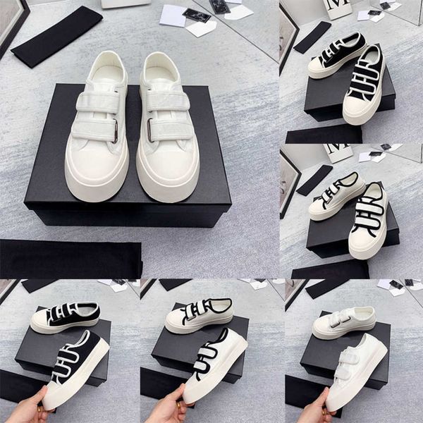 

channel luxury designer women's sneakers casual shoes increased thick bottom walking cookies ladies outdoor, Black