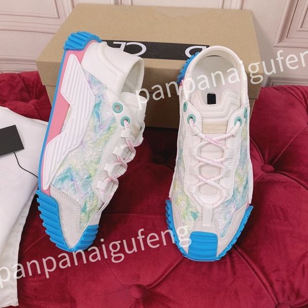 

2023 new luxury designer casual shoes mens shoe fashion sneakers lady white leather shoe lace-up sneaker platform shoess, Black