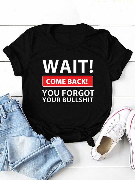 

wait come back letter print men t shirt short sleeve o neck loose men tshirt ladies tee shirt camisetas, White;black