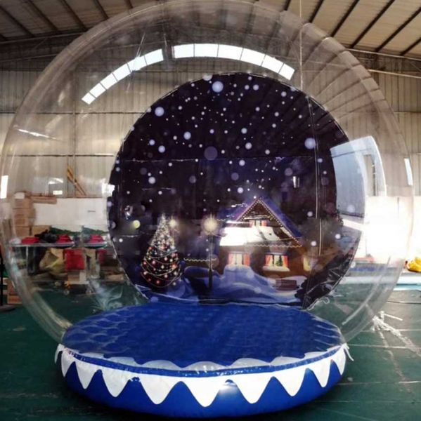 

beautiful clear pvc inflatable christmas snow globe p booth for taking ps