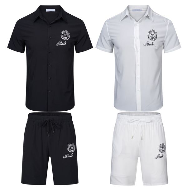 

summer mens tracksuits sweatsuit italy style sport clothes short sleeve t-shirt casual sports suit 5-point shorts 001, Gray