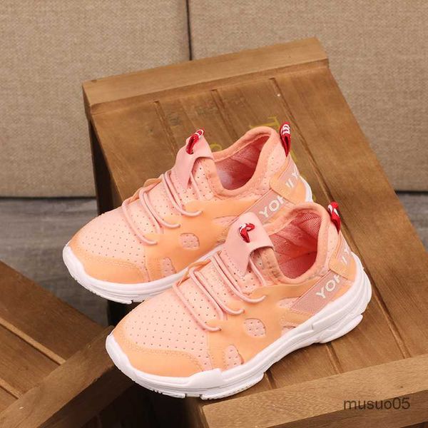 

athletic outdoor spring autumn new children sport fashion boys casual sneakers kids for girls student running shoes, Black