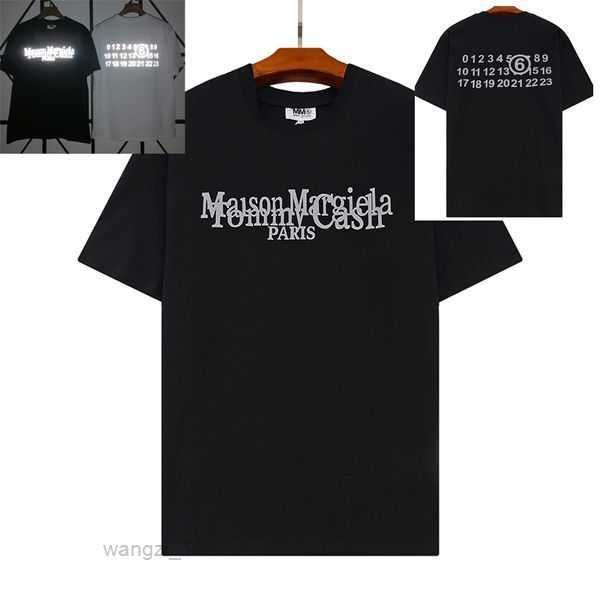 

maison summer fashion margiela womens designers long cotton tshirts clothing short clothes bqyw, White;black