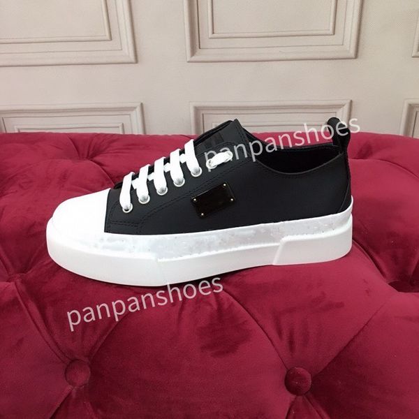 

fashion brand casual shoes womens designer leather lace-up sneaker fashion lady flat running trainers letters womans shoes platform womens g, Black
