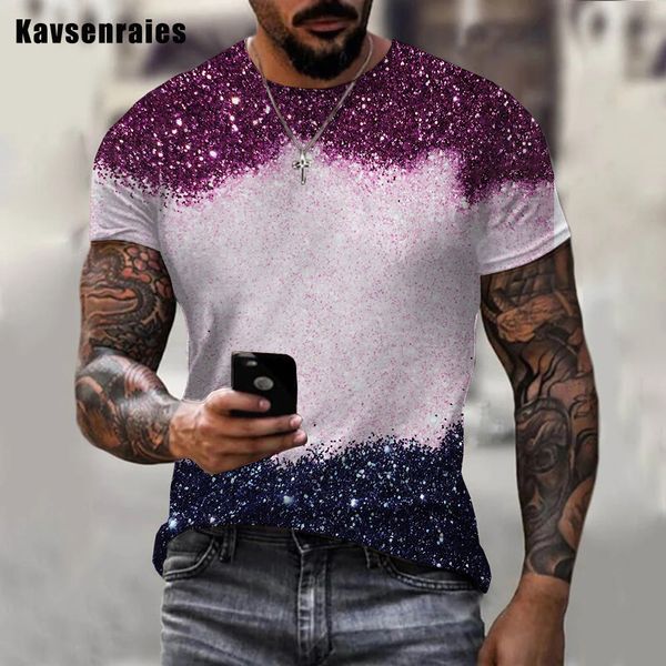 

men s t shirts women colorful glitter 3d printed t shirt summer fashion casual oversize short sleeve street style 230503, White;black