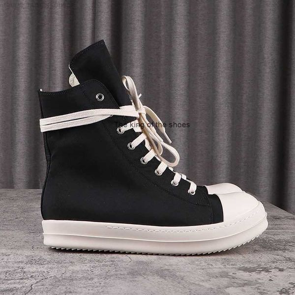 

high rick casual men's shoes ro owens board shoes women's canvas sneakers