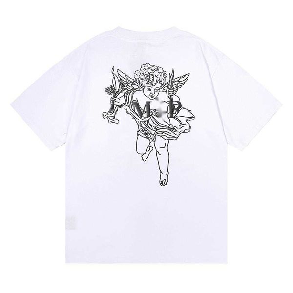 

men's t-shirts summer clothing luxury fashion cupid angels print t-shirts men women designer tees shirt mens streetwear clothing crew n, White;black