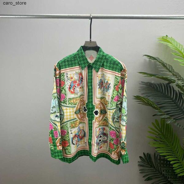 

men's casual shirts 2022 runway luxury king print party style men clothing t-shirt fashion men's shirts camisa masculina j230502, White;black