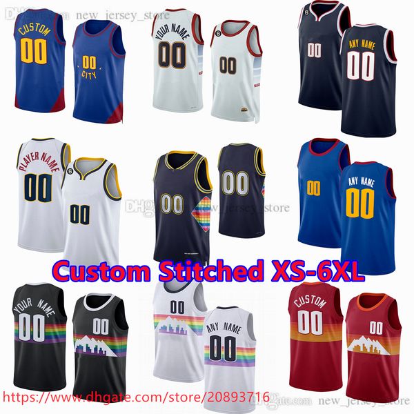 

custom stitched xs-6xl basketball jersey 15jokic 27murray 50gordon 1porter 32green 11 brucebrown 0 christianbraun 8 peytonwatson, Black;red