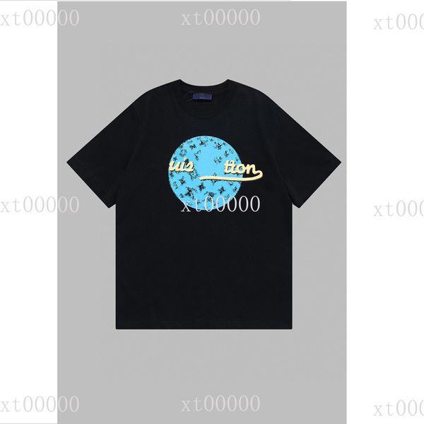 

22ss designer letter printed t shirts tee sweatshirt fashion high street short sleeves summer casual t-shirt breathable men women crew neck, Black;brown