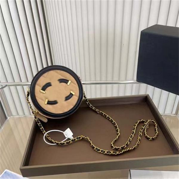 

2023 designer fashion luxury handbag plain white mini organization shoulder black bag brand women handbags circular bags