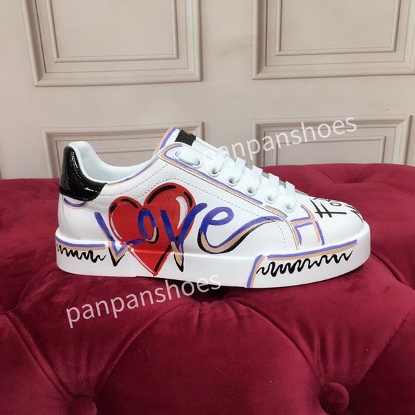 

2023new fashion casual shoes mens women designer leather lace-up sneaker fashion lady flat running trainers letters woman shoes platform men, Black